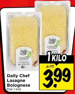 Vomar Voordeelmarkt Daily Chef Lasagne Bolognese aanbieding