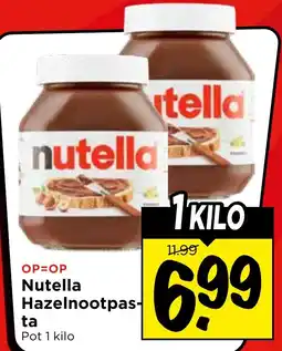 Vomar Voordeelmarkt Nutella Hazelnootpasta aanbieding