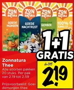 Vomar Voordeelmarkt Zonnatura Thee aanbieding