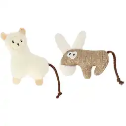 Pets Place Adori Kattenspeelgoed Wolly - Kattenspeelgoed - 11x7x3 cm Natural Wit aanbieding