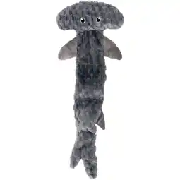 Pets Place Adori Speelgoed Xl Shark - Hondenspeelgoed - 66x25x8 cm Grijs aanbieding