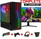 Bol.com ScreenON - Gaming Set - X100126 - V1 (GamePC.X100126 + 24 Inch Monitor + Toetsenbord + Muis) aanbieding