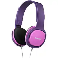 Bol.com Philips SHK2000 - Kids Koptelefoon - On-Ear Volumebegrenzing - Roze/Paars - Ergonomische hoofdband aanbieding