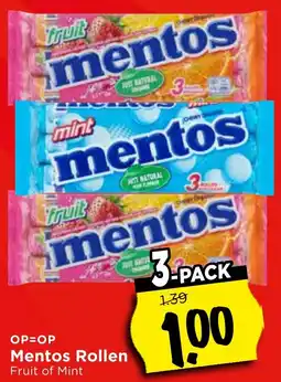 Vomar Voordeelmarkt Mentos Rollen aanbieding