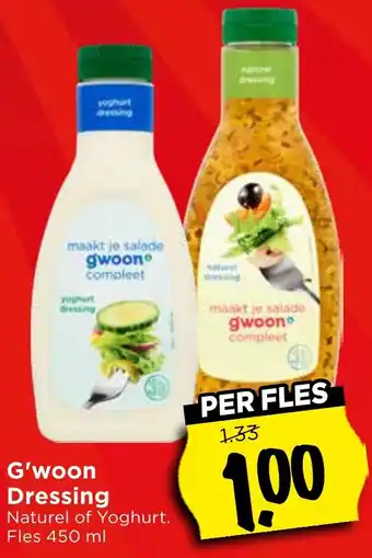 Vomar Voordeelmarkt G'woon Dressing aanbieding