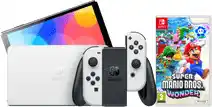 Coolblue Nintendo Switch OLED Wit + Super Mario Bros. Wonder aanbieding