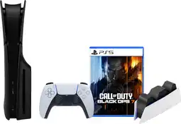 Coolblue PlayStation 5 Slim Disc Edition + Call of Duty: Black Ops 7 + Covers Zwart + Oplaadstation aanbieding