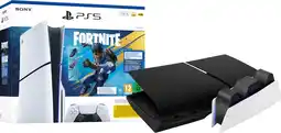 Coolblue PlayStation 5 Slim Disc Edition Fortnite bundel + Covers Zwart + Oplaadstation aanbieding