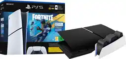 Coolblue PlayStation 5 Slim Digital Edition Fortnite bundel + Covers Zwart + Oplaadstation aanbieding