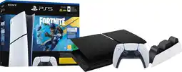 Coolblue PS5 Slim Digital Edition Fortnite bundel + Covers Zwart + Extra Controller Wit + Oplaadstation aanbieding