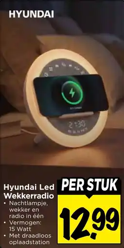 Vomar Voordeelmarkt Hyundai Led Wekkerradio aanbieding
