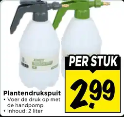Vomar Voordeelmarkt Kinzo Plantendrukspuit aanbieding