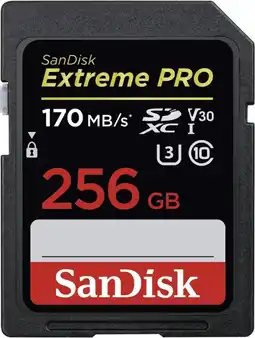 Bol.com SanDisk Extreme Pro SDXC - Geheugenkaart - 256GB - V30 U3 UHS-I - 170MB/s aanbieding