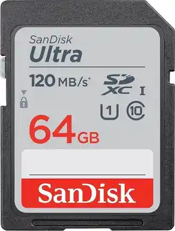 Bol.com Sandisk SDXC geheugenkaart - 64GB - Ultra aanbieding
