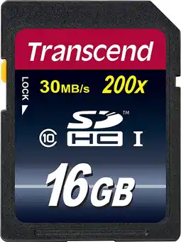 Bol.com Transcend Premium SD kaart 16GB - Class 10 aanbieding