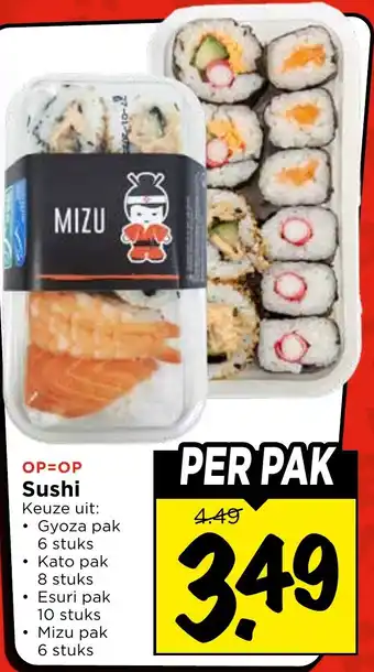 Vomar Voordeelmarkt Sushi aanbieding