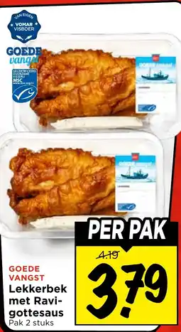 Vomar Voordeelmarkt Lekkerbek met Ravigottesaus aanbieding