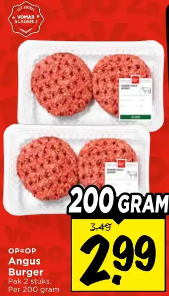 Vomar Voordeelmarkt Angus Burger aanbieding