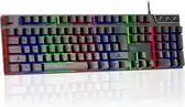 Bol.com DINTO Gaming Toetsenbord - Gaming keyboard - Led RGB - QWERTY - Zwart aanbieding