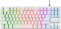 Bol.com Trust GXT 833W Thado - Gaming Keyboard - TKL (tenkeyless) - Verlichting - PC/PS5 - Qwerty - Wit aanbieding