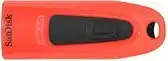 Bol.com SanDisk USB Ultra 64GB USB Flash Drive - Rood - 130MB/s read - USB 3.0 aanbieding