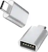 Bol.com Nexibo 2x USB C naar USB A Adapter - USB 3.1 - 10Gbps - Zilver aanbieding