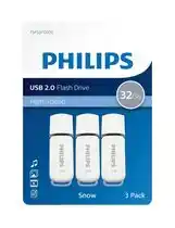 Bol.com Philips USB stick 2.0 32GB - Snow - Grijs - 3 stuks - FM32FD70E aanbieding