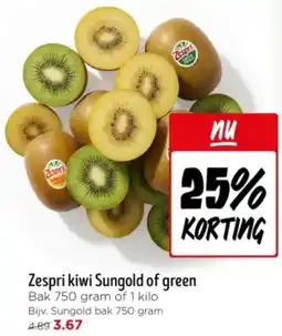 Jumbo Zespri kiwi Sungold of green aanbieding