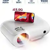 Bol.com Apeman LC700 Beamer - Native 1080P - 9000 Lumen - 200 Projectie -5G Wifi en Bluetooth - Wit aanbieding