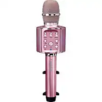 Bol.com Lenco Karaoke Microfoon – Bluetooth – Speaker en Lichteffecten – BMC-090PK - Roze aanbieding