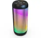 Bol.com Denver Bluetooth Speaker Draadloos - 60W - Lichteffecten - Muziek Box - AUX - BTL63 - Zwart aanbieding