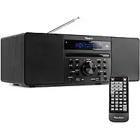 Bol.com DAB radio met CD speler, Bluetooth, USB mp3 speler en radio - Stereo - Zwart - Audizio Prato aanbieding
