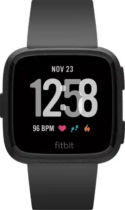 Bol.com Fitbit Versa - Smartwatch - Zwart aanbieding