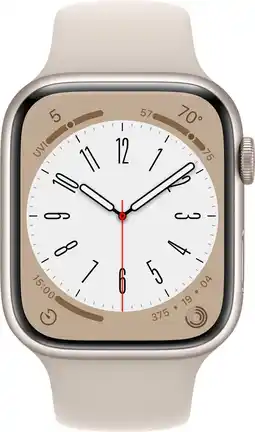 Bol.com Apple Watch Series 8 - 45mm - Sterrenlicht Aluminium aanbieding