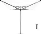 Bol.com Brabantia Essential Droogmolen - met Betonanker - 50 m - Metallic Grey aanbieding