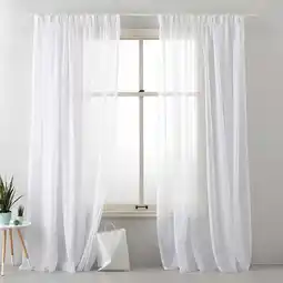 Wehkamp NOUS Living vitrage gordijn kant en klaar Turijn (per stuk) (300 x 315 cm) aanbieding