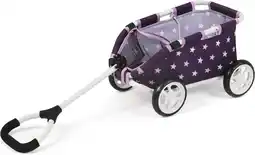 Bol.com Trekwagen Skipper kleine bolderkar - teddy's en poppen - paars - 46 x 30 x 29 cm Bolderkar aanbieding