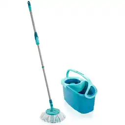 Bol.com Leifheit Clean Twist Disc Mop Ergo - compleet dweilsysteem met wieltjes - 6 liter aanbieding