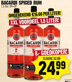 Super Dirck 3 Bacardi spiced rum aanbieding