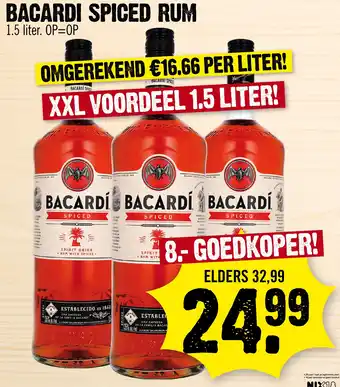 Super Dirck 3 Bacardi spiced rum aanbieding