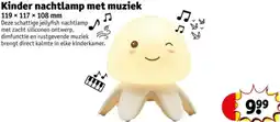 Kruidvat Kinder nachtlamp met muziek aanbieding
