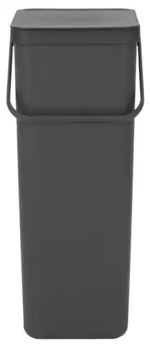 Bol.com Brabantia Sort & Go Prullenbak - 40 liter - Dark Grey aanbieding
