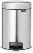 Bol.com Brabantia NewIcon Prullenbak - 3 liter - Badkamer - Matt Steel Fingerprint Proof aanbieding
