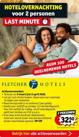Kruidvat Fletcher hotels aanbieding