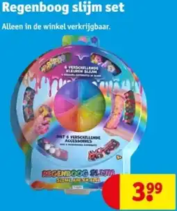 Kruidvat Regenboog slijm set aanbieding
