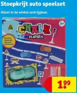 Kruidvat Stoepkrijt auto speelset aanbieding