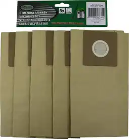 Bol.com Hofftech Stofzuigerzakken - 5 delig - 12 liter - t.b.v. Nat - En Droogzuiger 1200 Watt aanbieding