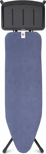 Bol.com Brabantia Strijkplank B - met Stoomunithouder - 124 x 38 cm - Denim Blue aanbieding