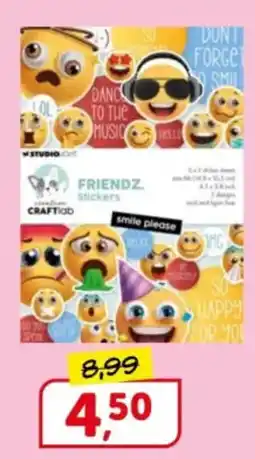 Boekenvoordeel Friendz stickers aanbieding