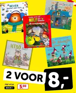 Boekenvoordeel Bever , Milo het monster , Wibo de Wolf, Van Poezenhuis tot Droon Paleis aanbieding